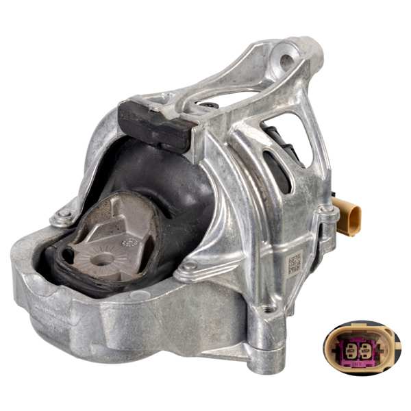 SWAG/FEBI Lagerung, Motor 11097181 Anschlussanzahl: 2, Einbauposition: rechts, Lagerungsart: elektrisch schaltbares Hydrolager, Service Information beachten: 1.