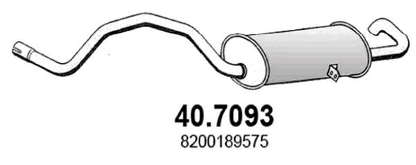 ASSO Auspufftopf 554266 hintere
Abgasanlage: für Endschalldämpfer 1.