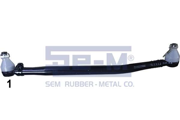 SEM LASTIK Axialgelenk 10354458 Stange/Strebe: Schubstange, Einbauseite: fahrerseitig, Vorderachse, Länge [mm]: 780, Gewindemaß 1: M20x1,5, Gewindemaß 2: M30x1,5, Konusmaß [mm]: 26, Rohr-O [mm]: 40, Schrauben-/Mutternausführung: Nutmutter