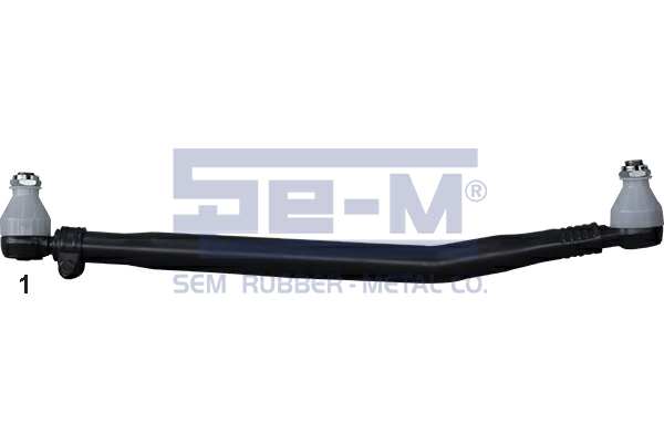 SEM LASTIK Axialgelenk 10354475 Höhe [mm]: 810, Gewindemaß: M24x1,5, Konusmaß [mm]: 30,5, Stange/Strebe: Schubstange