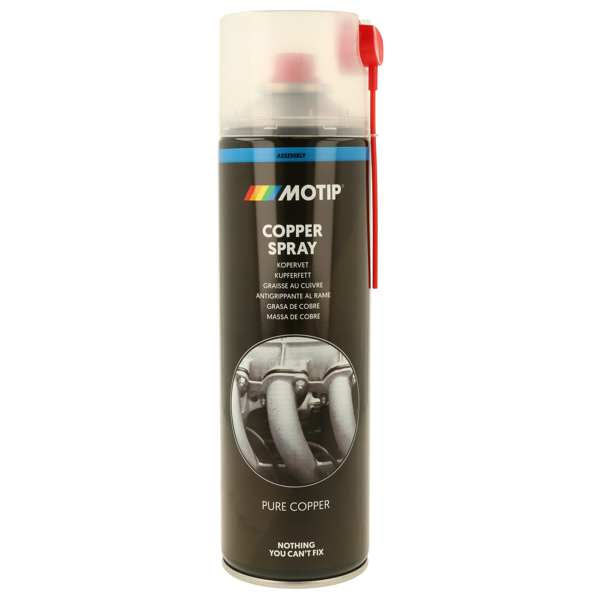 MOTIP Kupferspray 680511 500 ml
Arbeitstemperatur von [°C]: 10, Arbeitstemperatur bis [°C]: 25, Gebindeart: Sprühdose, Inhalt [ml]: 500, Höhe [mm]: 231, Breite [mm]: 69, Tiefe [mm]: 69
Kann aus Gründen der Qualitätssicherung nicht zurückgenommen werden! 1.