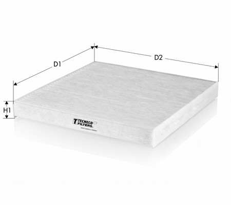 TECNECO FILTERS Innenraumluftfilter 83894 Länge [mm]: 254, Breite [mm]: 201, Höhe [mm]: 30, Filterausführung: Partikelfilter
