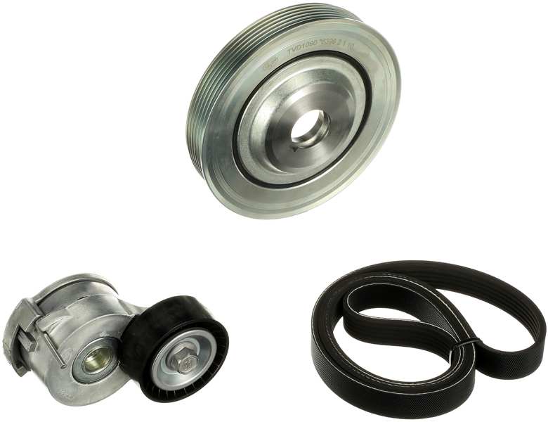 GATES Keilrippenriemensatz 731323 Riemenscheiben: mit Kurbelwellenriemenscheibe 1.