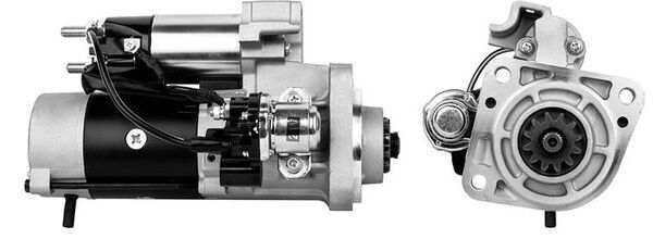 MAHLE ORIGINAL Starter 11172594 Spannung [V]: 24, Starterleistung [kW]: 5,0, Zähnezahl: 12, Flanschdurchmesser [mm]: 89, Anzahl der Befestigungsbohrungen: 3, Durchmesser der Befestigungspunkte [mm]: 127, Bohrungsdurchmesser 1 [mm]: 11,2, Drehrichtung: Drehrichtung im Uhrzeigersinn, für Schwungradtiefe [mm]: 31, Zahnteilung [mm]: 14,72, Getriebeart: mit Reduktionsgetriebe 1.